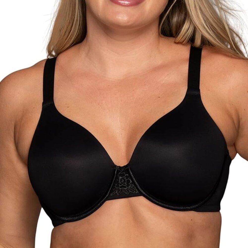 🩷🩷Vanity Fair Beauty Back Full Figure Underwire Black Bra 76380 42D NWOT